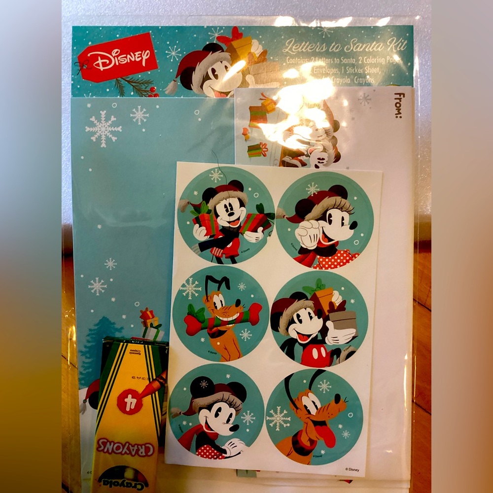 Disney Holiday Cheer Letters to Santa Kit - Blue and Red